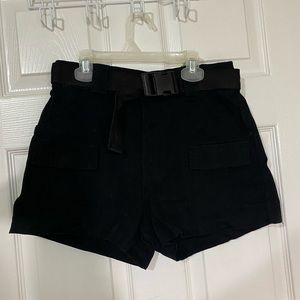 Bluenotes High Rise Cargo Shorts in Black